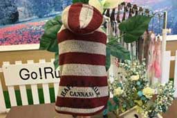 岩手県花巻市のドッグサロンMINT/フード付ボアマント（M）