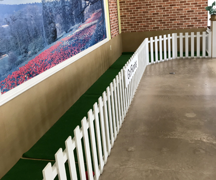 岩手県花巻市のトリミング・ドッグサロン MINT（ミント）/店内にドッグラン